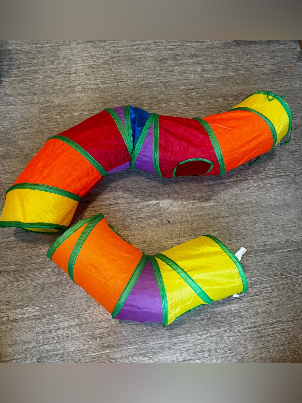 Rainbow Pop-Up Cat Tunnel Set (2-Piece)